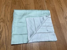 Legna by SDH Lyocell Flanged European Euro Pillow Sham Green/Cream Reversible