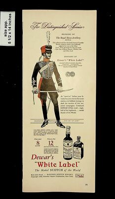 1942 Dewar's White Label Scotch Whiskey Vintage Print Ad 015946