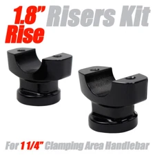 CNC 1 1/4" Handlebar 1.8" Risers Kit For Harley Breakout FXSB FXBR FXBRS Black