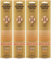 Gonesh - Extra Rich Scented Incense Sticks - Non-Toxic 10” Slow Burn Aromatic St