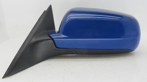 VW Passat B5 (1996-2002) Left Side Electric Heated Door Mirror Met Blue