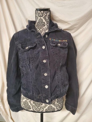 Studded Denim Jean Jacket Size 