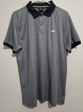 Hugo Boss Men's Polo Shirt, Large, Gray, Short Sleeve, Cotton