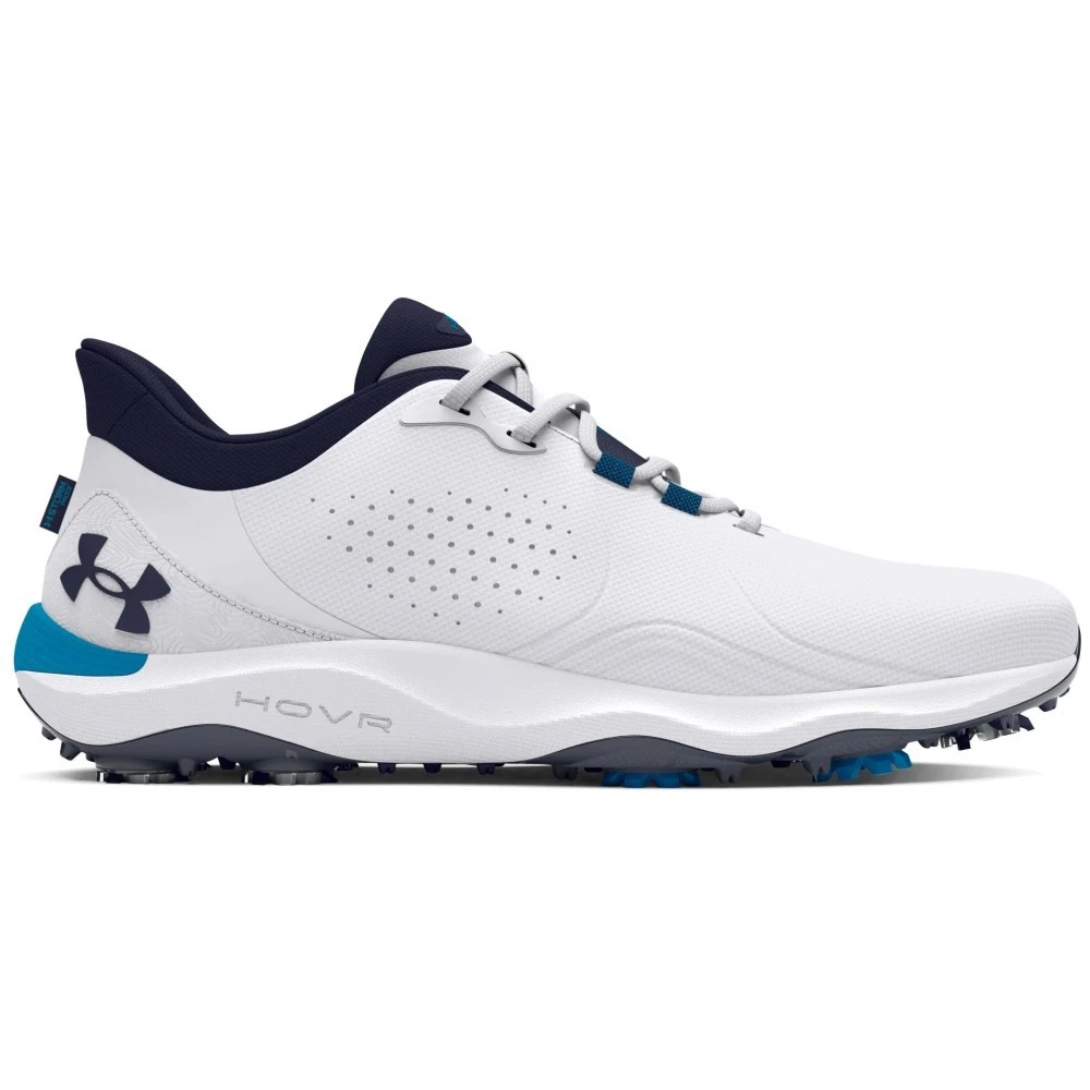 NEW Under Armour Men's Drive Pro Golf Shoes White/Blue - Pick Size