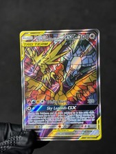 Carta Pokémon promozionale vetro colorato Moltres & Zapdos & Articuno GX SM210 QUASI NUOVA