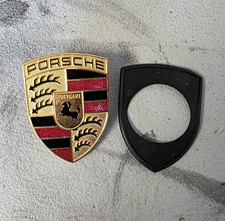 0512 Porsche Boxster Cayman 987 Front Hood Emblem Crest Badge Oem 99655921101