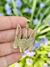 Ukrainian Tryzub , Ukrainian Trident  Pendant, Tryzyb Brass Pendant