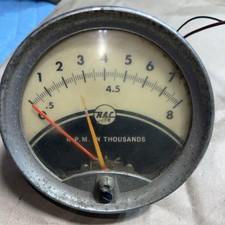 Vintage Rac 1960s Tachometer 3 34. 8000 Rpm. 12 Volt Chevy Ford Dodge Hot Rod