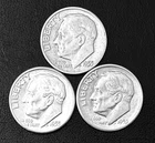 1955 P-D-S 10c SILVER Roosevelt Dime  Year Set.  (R158)