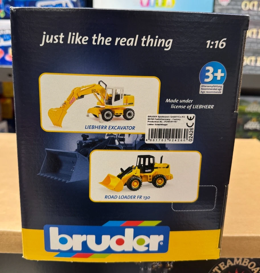 BRUDER 02426 - scala 1:16 - ESCAVATORE LIEBHERR 912 - NUOVO - SIGILLATO - Immagine 4 di 4