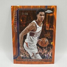 2025-26 Topps Chrome Oso Ighodaro Orange Wave 1st on Print 1/25