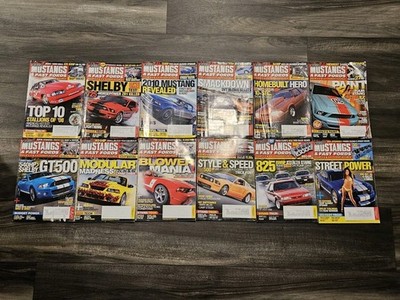 MUSCLE MUSTANGS & FAST FORDS MAGAZINES LOT 12 ISSUES 2009 Full Year Run