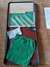 Vintage 1988 Travel Scrabble By Spears Game Edition Padded Zip Up Case Complete