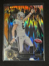 2024 Panini Select - Club Level AJ Cole #203 Black & Orange Shock Prizm (RC)