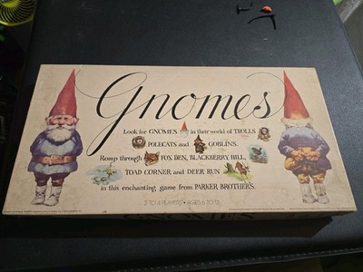 Gnomes Board Game Vintage 1979 Parker Brothers - Unpunched Great Condition Rare