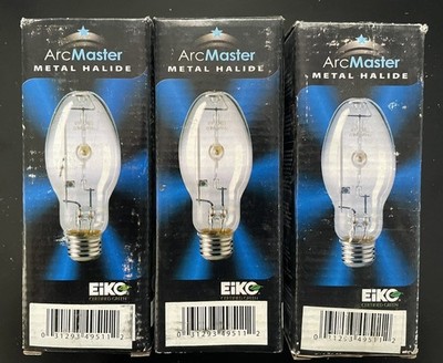 Lot of 3 EiKO ArcMaster MP100/C/U/MED/3K 100W Pulse Start Metal Halide Lamps