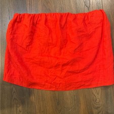 Aritzia Babaton Vibrant Red Women's Linen Mini Skirt