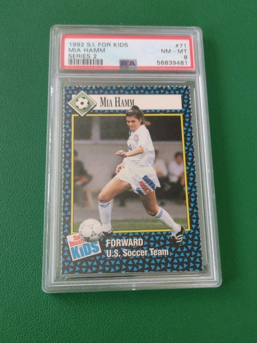 Mia Hamm Rookie 1992 Sports Illustrated For Kids SI #71 USWNT Soccer PSA 8