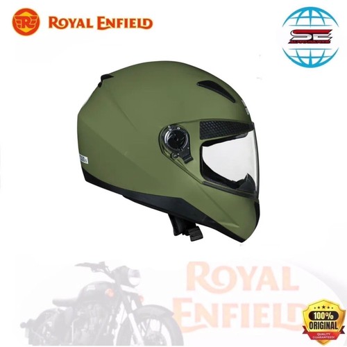 PASSEND FÜR ROYAL ENFIELD FULL FACE SUNDOWN - MATT BATTLE GREEN SOLID "XL -... - Picture 6 of 7