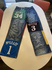 VTG Y2K UNK NBA Jeans KOBE BRYANT RARE JAMES IVERSON PIERCE McGRADY Baggy JNCO