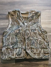 Vintage Mossy Oak Full Foliage Camo Turkey Vest Mens XL Hunting  USA Seat