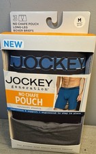 Jockey Generation Boxer Briefs 3 Pack No Chafe Pouch Long Leg Men  s M