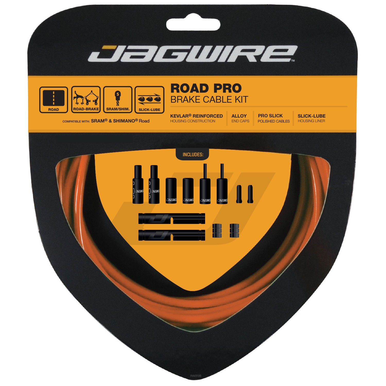 Kit de freinage vélo route orange Road Pro idéal pour vos sorties cyclotourisme