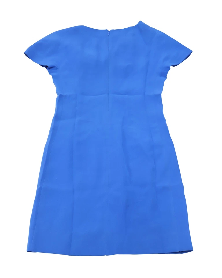 Vestido Balenciaga Shift Feminino de Seda Azul M - Imagem 2 de 4
