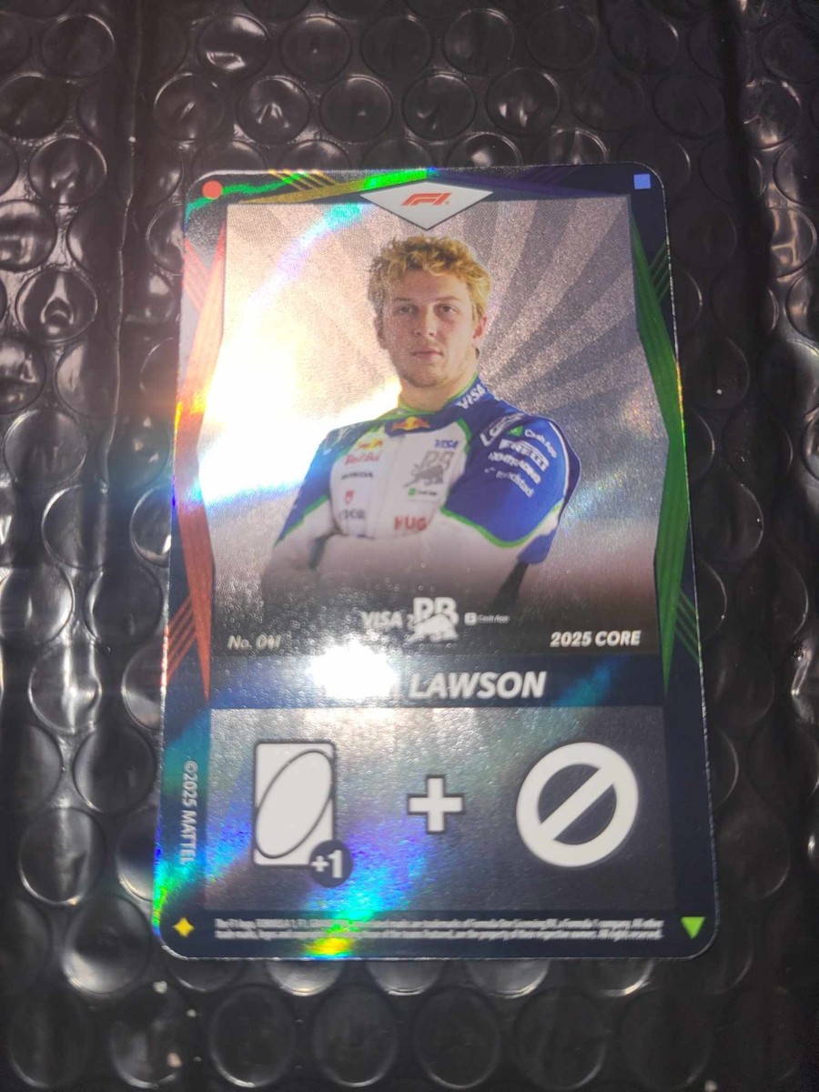 2025 UNO Elite F1 Formula 1 Wild Card SSP Liam Lawson | eBay