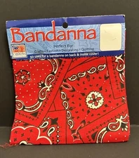 Paisley Bandanas 22"X22" Scarf Head Neck Bandannas New Old Stock