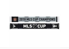 Adidas Official Atlanta United FC 2018 MLS Cup Champions Gray Black Scarf NWT