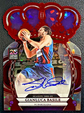 GIANLUCA BASILE 2024-25 Panini Crown Royale EuroLeague Autographs Red 15/25