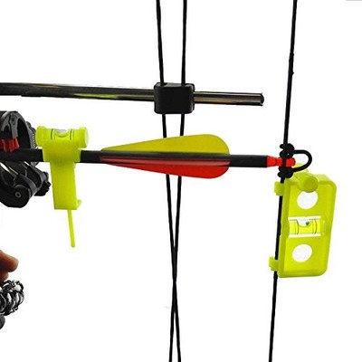 Outdoors Archery Hunting Bow and Arrow String Level Combo Kit Tuning Yellow 