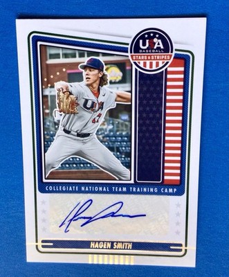 2023 Panini USA Stars And Stripes Hagen Smith Autograph 
