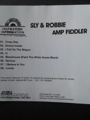 Amp Fiddler / Sly & Robbie - Inspiration Information (CD, Album