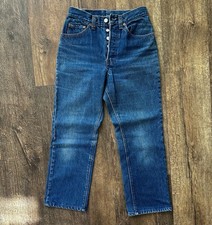 Vintage 80s Levi  s 501 High Rise Straight Leg Jeans 24x30 Made In USA