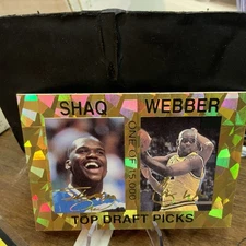1993-94 Sports Stars USA Shaq/Webber Top Draft Picks One Of 15,000