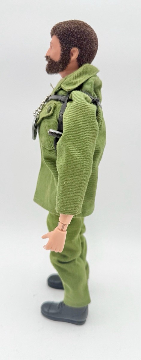 Vintage TALKING GI JOE ADVENTURE TEAM COMMANDER FLOCKED HAIR BEARD