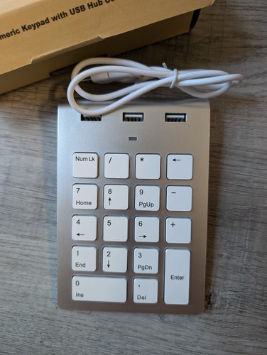 Livraison Gratuite ✨Clavier Numérique Macbook & Windows Filaire 3 Hubs USB 2.0 18 Clés... - Photo 2/6