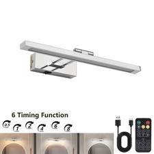 16" 3 CCT Picture Light Chrome Battery Operated Wall Sconce 5000mAh with Remote