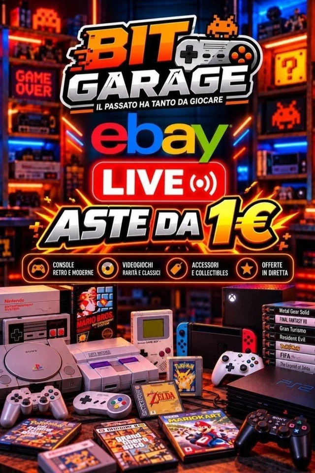 BIT GARAGE LIVE | RETRO GAMING - ASTE DA 1€