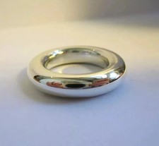 Solid Plain Rounded Band Ring 925 Sterling Silver Women Handmade Ring All Size