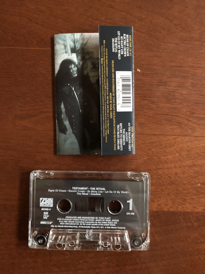 The Ritual by Testament Cassette Tape 1992 Very Good Plus Metal Headbangers Ball Foto 3 de 3