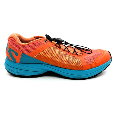 Womens 8.5 Salomon Xa Elevate Nasturtium Blue Bird Black Trail Running Shoes