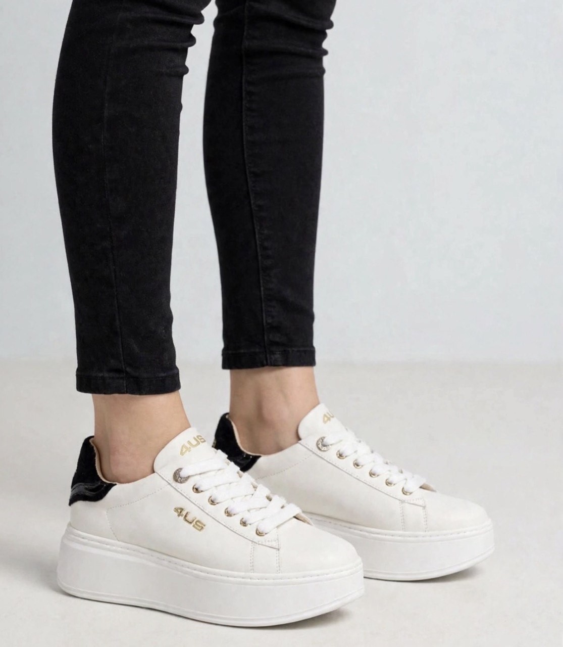 Sneakers donna 4us by Cesare Paciotti white 4bx256