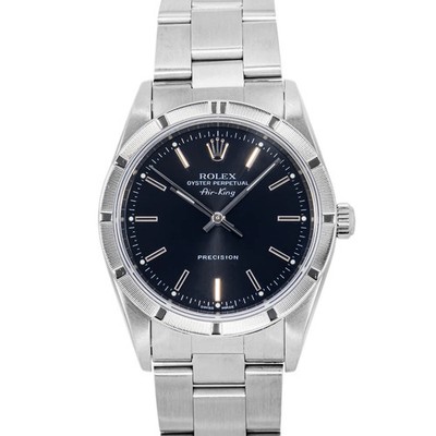 Rolex Oyster Perpetual Date 34mm Black Dial 15010 Watch