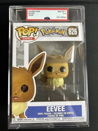 Eevee "Pokemon" Games 626 Funko Pop! PSA 8.5 NM-MT+ 2025