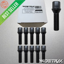 SCITOO Wheel Bolt 14x1.5 20 Pieces Black Shank Length 40mm Compatible with for VW for Audi 
