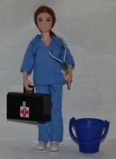 Breyer~Classic~Doll~Stethoscope~Case~Bucket~From Vet Care Set~No foal, cat, dog