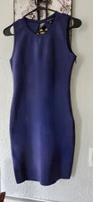 Womens Shinestar Bodycon Bandage Party Navy Color Dress Size M